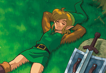 Game art from the Legend of Zelda: A Link to the Past